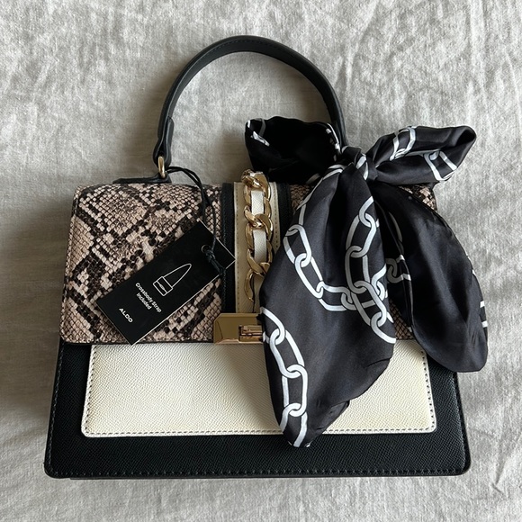 Aldo Bags Nwt Aldo Top Handlecrossbody Bag With Scarf Poshmark